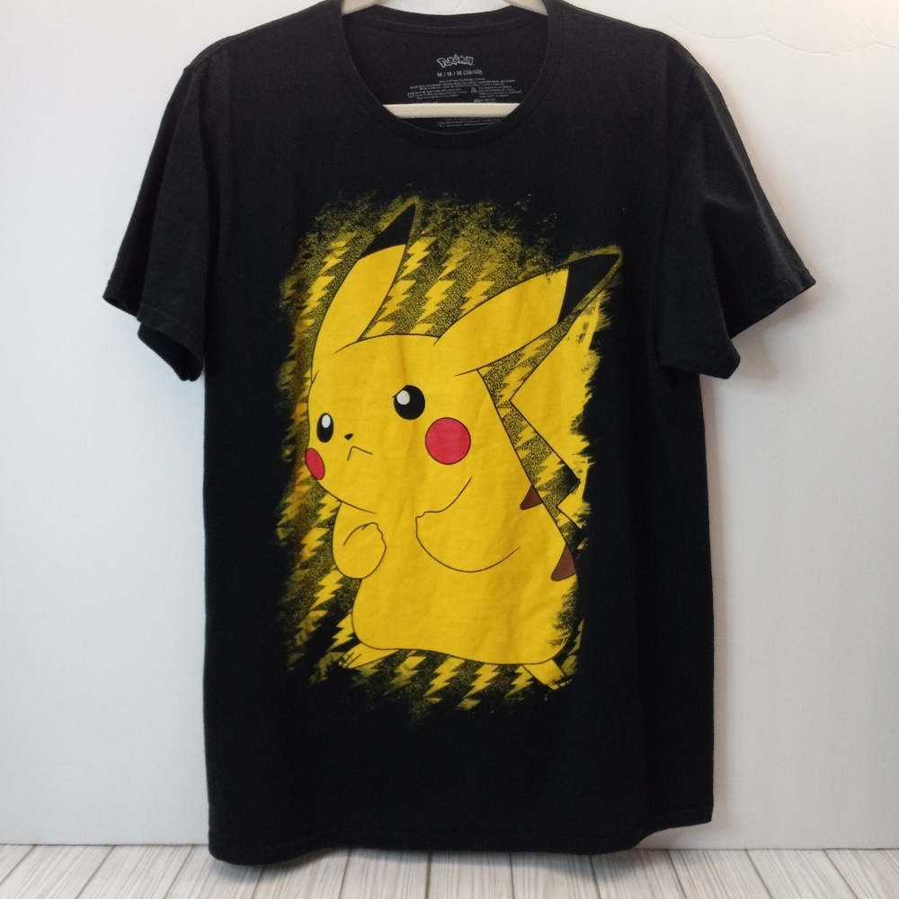 Pokemon Pikachu Lightning Portrait Graphic Tee